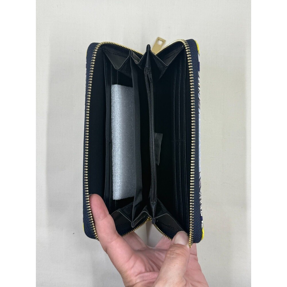 Unbranded Zip Around Wallet Purse 'Wild' Yellow Black - Picture 3 of 3